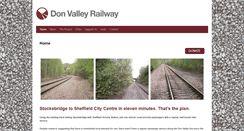 Desktop Screenshot of donvalleyrailway.org