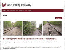 Tablet Screenshot of donvalleyrailway.org